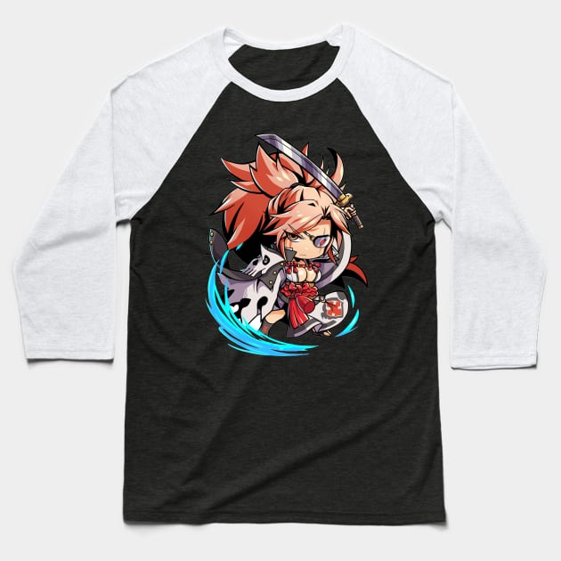 Baiken Guilty Gear Baseball T-Shirt by abdul rahim